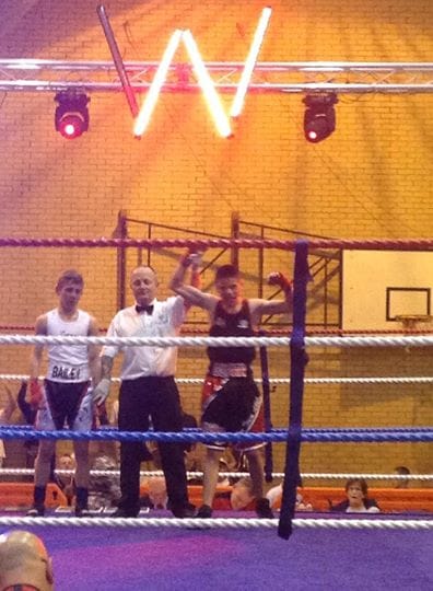 Buster Bourne  following his split decision victory