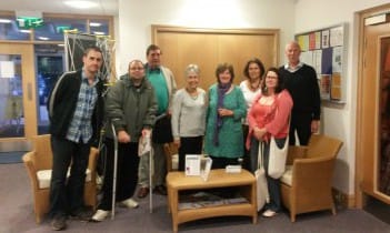 Swapping ideas: from the left Matt Follett, Dan Lake, Chris Coverdale, Chantal Wilson, Rosemary Boucherat, Heidi Foster, Tracy Dighton and Clive Wilson