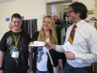 Jonathan Breeds with Kimberley Pawson and Joshua Daniels both Young Helpers of the group.