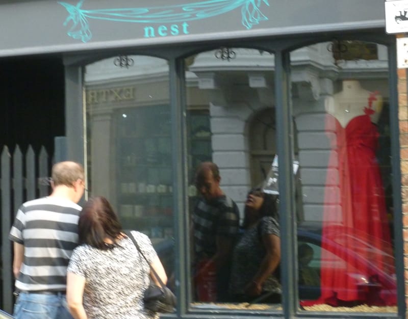 Wardrobe mistresses of the future: two students made this dress for a diva  (photo Tony McLoughlin) 