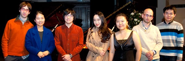 Seven of the eleven young pianists who were selected by the judges to go through to Stage 2