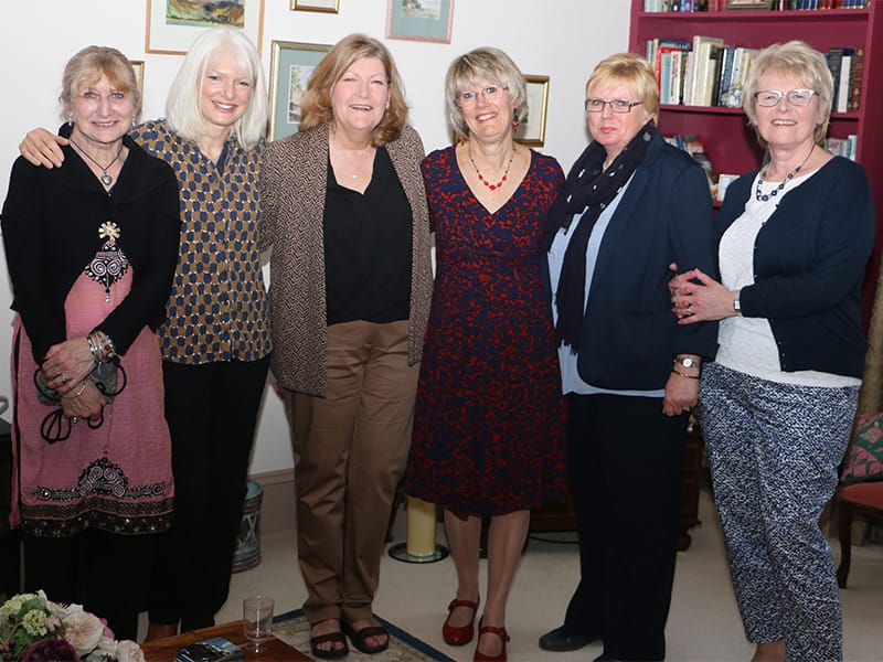 The Past team: Ellie Cawte, Sarah Bradley, Paula Fauvelle, Margaret Holman, Liz Redford and Jo Pope