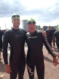 Bob Sharp and son John, ready to go