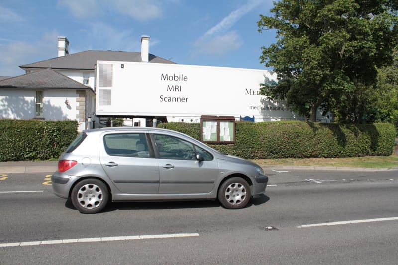 The MRI unit outside Rye hospital
