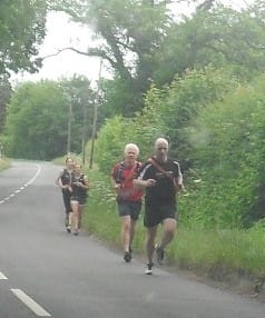 An early short stretch along the road