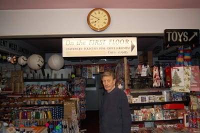 Clifford Adams with clock