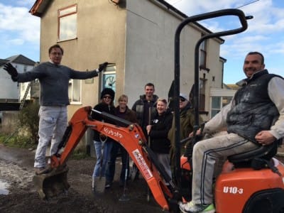 Work starts on the road