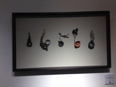 The shore line - mixed media, by Elaine Bolt