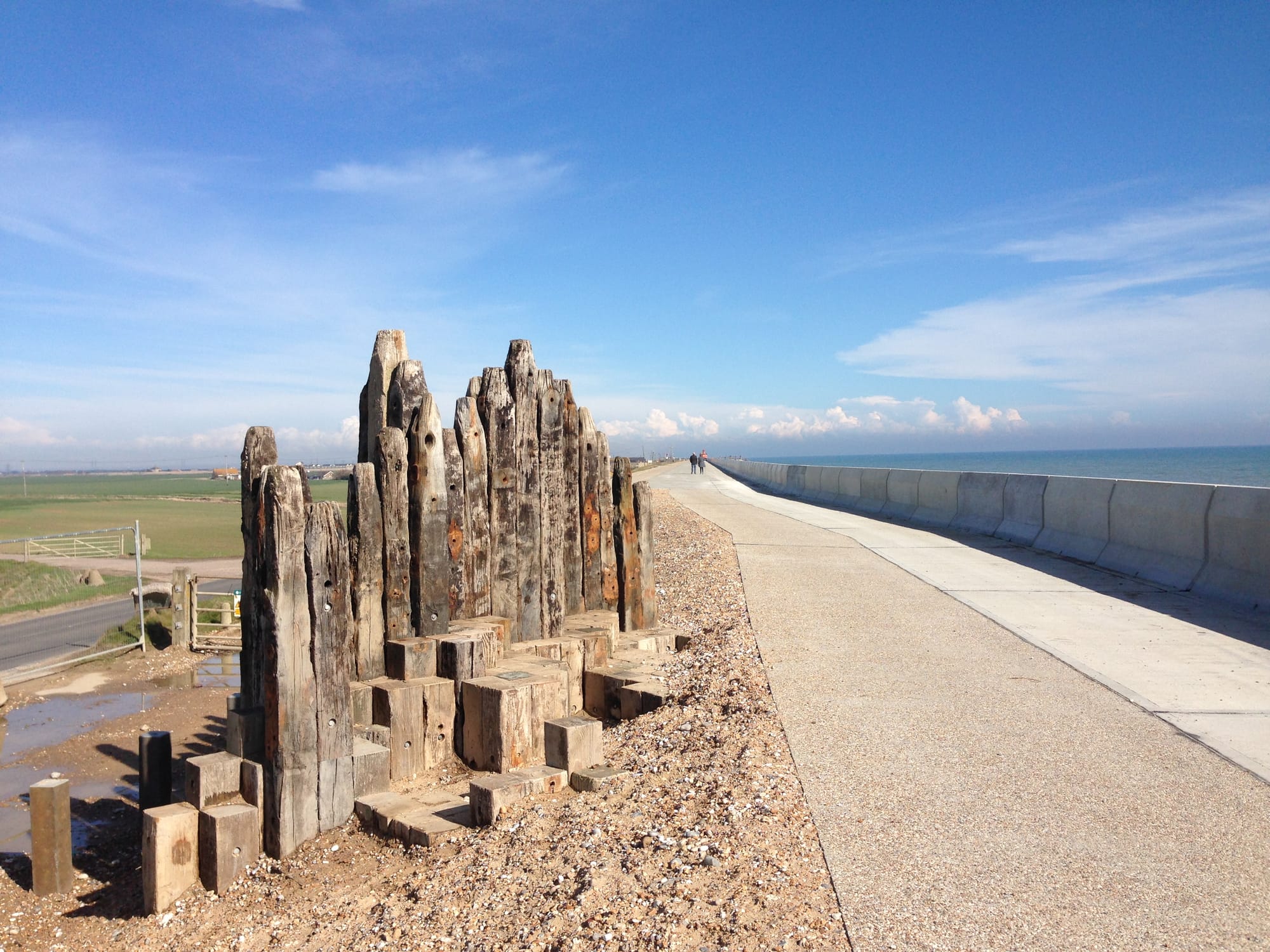 sculpture along the Sea Wall