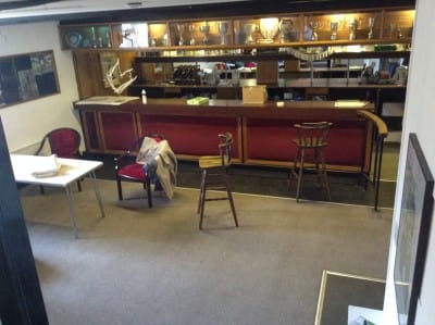 Evidence of past use: the bar still remains