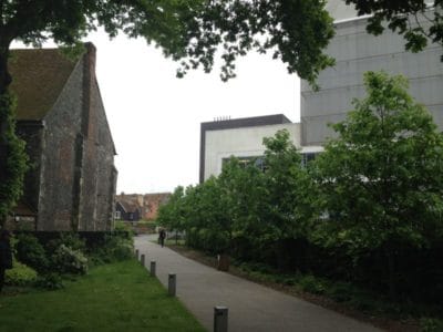 The Marlow Theatre next to its older neighbour