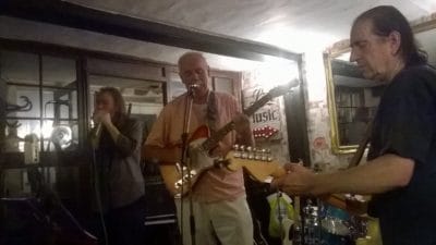 From the left Jem Turpin, John Pearson and Chris Jolly. "Wicked Messengers"