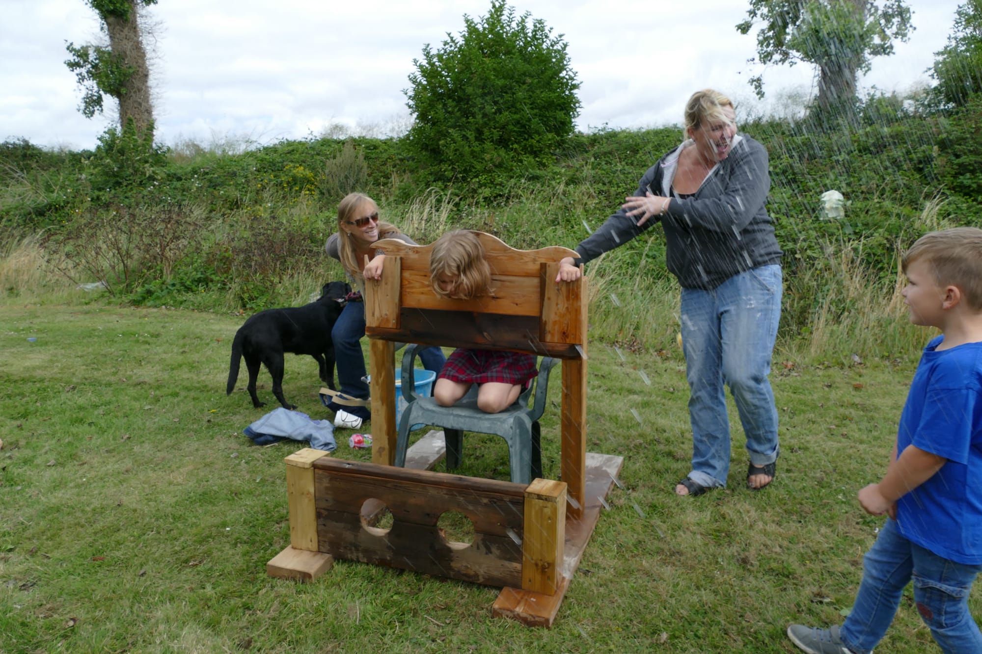 facing a wet sponge in the stocks 