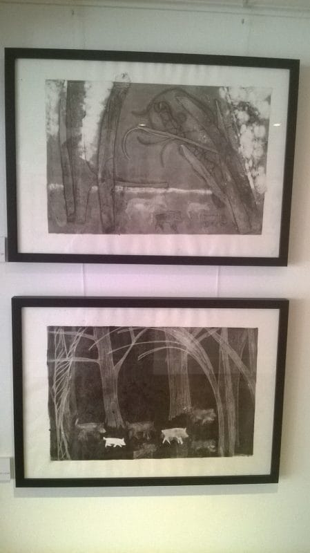 Local artist Nina Thorndike's display at the Elysian open day