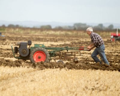 Ploughing - no tractor needed