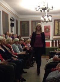 Georgina on the catwalk