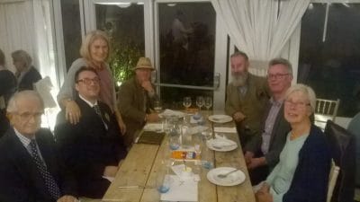 Lovely company with Mayor Jonathan Breeds deputy Mayor Mike Boyd, Mrs & Mr Seymour, Tony Howard and Derek Brown 