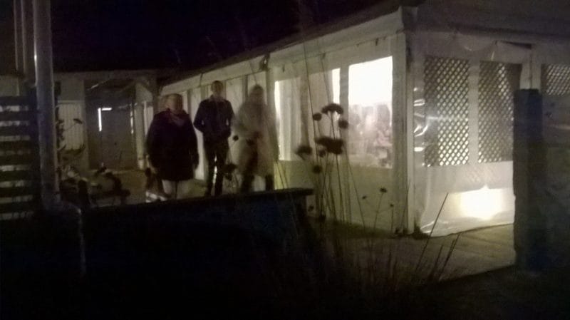 A lovely atmosphere in the annex of The Gallivant in Rye where we had the supper