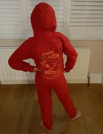 A small triathlete-to-be models next years must-have training accessory