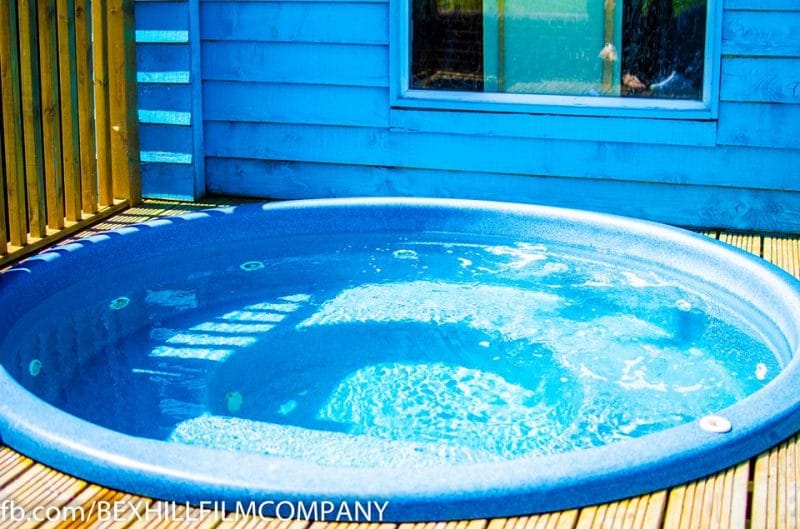 Treat yourself to a massage in the Jacuzzi