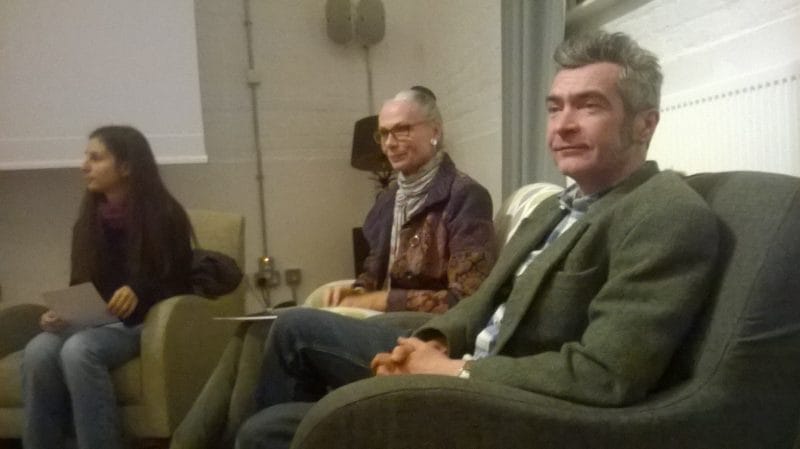 from left Keith Osborne, Liz Butt and Eleni Tsolka