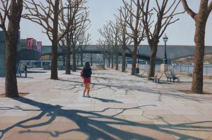South bank and Waterloo Bridge by Andrew Wood
