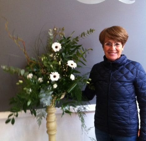 A finished arrangement