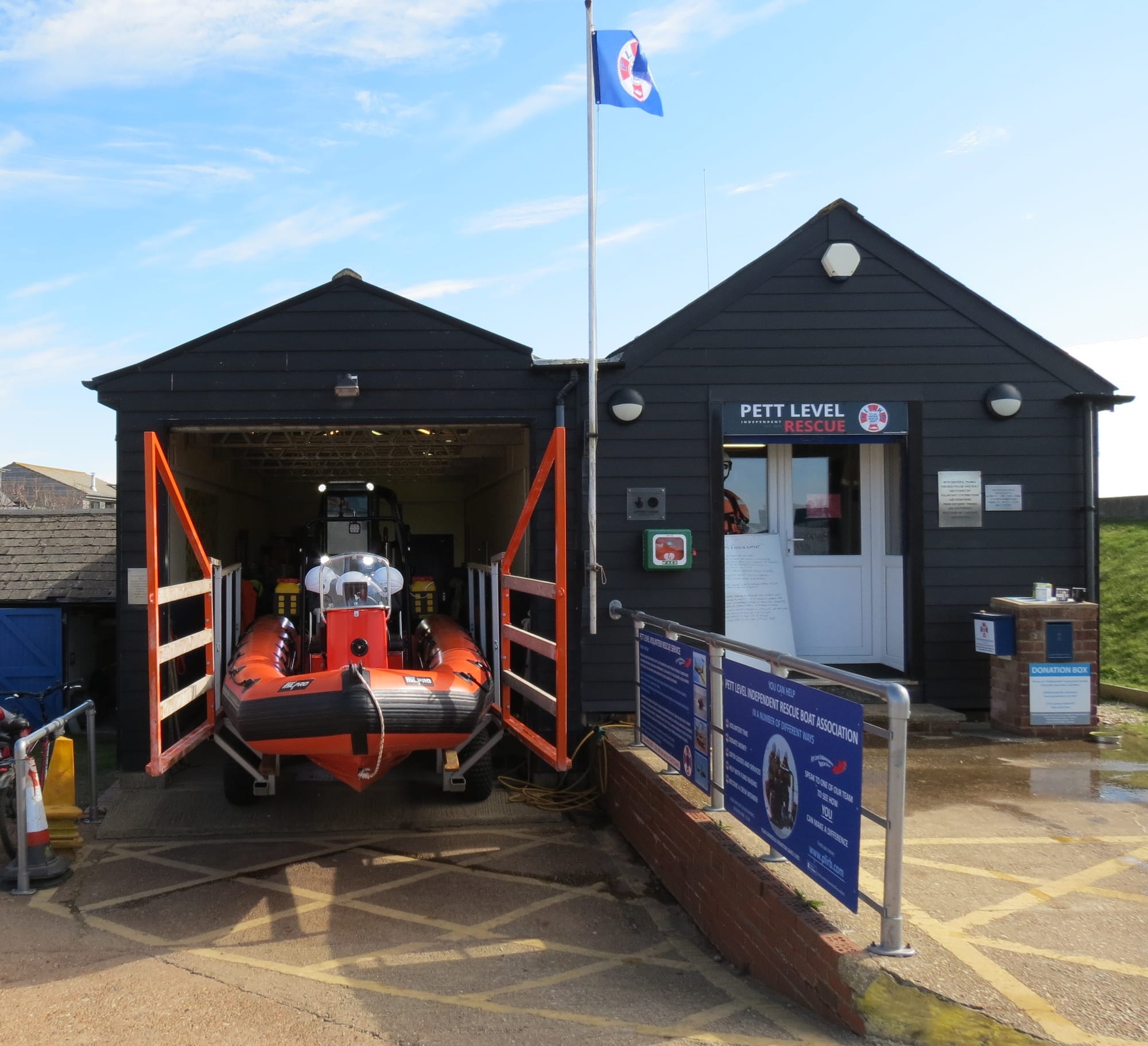 PLIRB boathouse, Pett Level